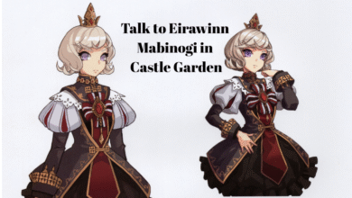 Talk to Eirawinn Mabinogi in Castle Garden